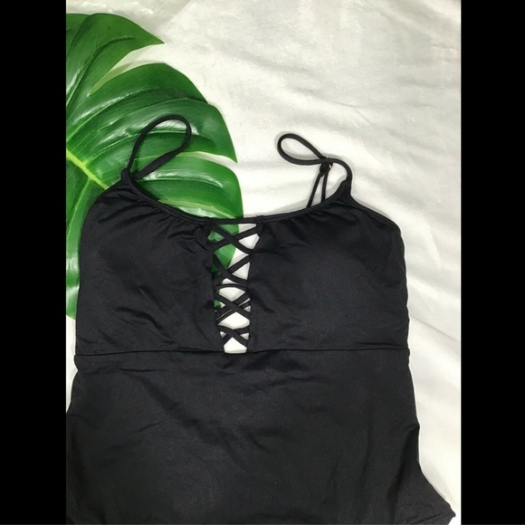 NEW La Blanca Lace Up‎ Island Goddess One-Piece Swimsuit [SZ 10 ] - Picture 3 of 8